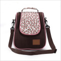 Bolso de momia de gran capacidad de moda con estampado de leopardo rosa